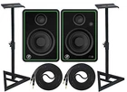 Mackie CR4-X Pair Multimedia Studio Monitors Adjustable Stands 2 Cable New. Price: $229.99.