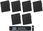 6) Jbl SLP14/T-BK Sleek Low-profile On Wall Mount 4" 70V Commercial Speakers+amp New. Price: $993.95.