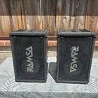 Pair Of Panasonic Ramsa WS-A80 Black Speaker System 160 Watts WSA80W Untested Used. Price: $160.00.