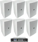 6 Jbl Control 31 White 70V Commercial Indoor/outdoor 10" Wall Mount Speakers+amp New. Price: $4205.00.