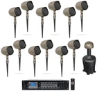(12) JBL-GSF3-TN 3" Landscape Ground Stake 70V Commercial SPEAKERS+8" Sub+amp New. Price: $2664.60.