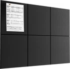 Large Cork For Wall 36" X 24", Black Bulletin Board, Pack Felt Tile New. Price: $22.74.