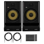 Krk Rokit RP8 G5 8" Studio Monitors 2-PACK With Cables & Isolator Pads New. Price: $639.40.