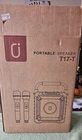 Jyx T17T Karaoke Machine Bluetooth 2 Mics Subwoofer Volume Controls Portable Open. Price: $44.99.