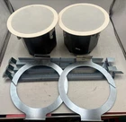 Lot Of 2 Qsc AD-C6T Ceiling Loudspeaker W/ Mounting Brackets Used. Price: $100.00.