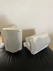 Barely Used Pair Of White Inc Model OWIP5278P-W Patio Series Speakers. Price: $100.00.