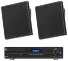 2) Jbl SLP14/T-BK Sleek Low-profile On Wall Mount 4" 70V Commercial Speakers+amp New. Price: $642.95.