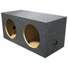 Empty Woofer Box (2)12" Qpower Square Style; *MSPQ12E* New. Price: $66.00.