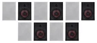 10) Rockville WA870 8" 70V Commercial/restaurant In-wall Speakers 50W/25W/12W/6W New. Price: $654.75.
