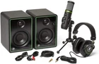 Mackie Creator Bundle Usb Microphone, Studio Monitors, And Headphones New. Price: $249.99.