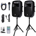 Proreck Dance Portable Bluetooth 15-INCH 2000 Watts Powered Pa Speaker System New. Price: $359.99.