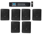 (6) Jbl 5.25" Black Commercial Wall Speakers+amp For Restaurant/office/cafe/bar New. Price: $1299.80.