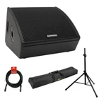 Samson RSXM12A- 800W 2-WAY Active Stage Monitor W/ Stand, Bag & Xlr Cable Bundle New. Price: $499.99.