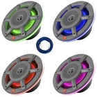 Bayboat: 4X JBLMARSPKSD82MGAM 8" 500W Max 3-WAY Rgb Led Speakers, Wire New. Price: $317.99.