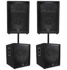 Jbl JRX212 1000W 12" 2-WAY Dj P/a SPEAKERS+(2) 18" 1400W Subwoofers Pro Subs New. Price: $1634.70.