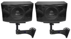 2) Rockville KPS12 12" 3-WAY 1600W Karaoke/pro Speakers+adjustable Wall Brackets New. Price: $359.80.