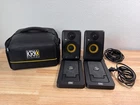 Krk Goaux 3 Powered Studio Monitor Speaker Pair Bluetooth 60W Black/yellow Used. Price: $164.99.