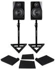 (2) Rockville APM8D V2 8" Powered Studio Monitor Speakers W/usb/bluetooth+stands New. Price: $317.95.
