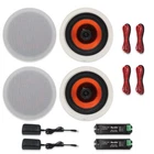 Herdio 4 Kitchen Speakers 6.5 Bluetooth Ceiling / Wall Flush Mount New. Price: $121.26.