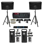 Rockville Karaoke Machine System W/ Pair 10" Speakers+bluetooth Mixer Amp+mics New. Price: $549.70.