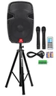 Rockville RAM12BT 12"RECHARGEABLE Powered 600W Pa SPEAKER+2 Mics+bluetooth+stand New. Price: $259.95.