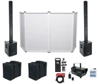 Rockville Dj Package W/ (2) Titan Portable Array Speakers+mic+led Fogger+facade New. Price: $869.80.