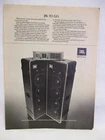 Jbl Sound System Speakers The Ice Cube 6233 Strongbox 4682 1978 Vintage Print Ad Used. Price: $11.68.