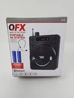 Qfx BT-82 Portable Pa System & Microphone W/ Fm Radio Bluetooth Rechargable Usb Used. Price: $20.90.