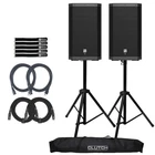 Electro-voice ZLX-12P-G2-US 12" Powered Speaker 2-PACK With Stands New. Price: $1075.40.