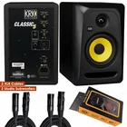 Krk Classic Bi-amp 5" Studio Monitor + 2X Xlr Cables Phone Holder Pair New. Price: $369.00.