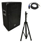 Harmony Audio HA-V10P Dj 10" 300W Pa Speaker Speakon To 1/4" Cables & Stand New. Price: $141.99.
