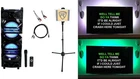 Technical Pro 3000W Bluetooth Rechargeable Karaoke Machine System+led's+stand New. Price: $301.85.