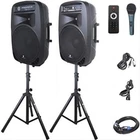 Proreck Party 2000W 15" Powered Dj Speaker System Bluetooth/usb/sd/led Light New. Price: $359.99.
