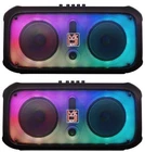 2 Mr Dj Fire-flame 6.5" X Rechargeable Portable Bluetooth Karaoke Speaker With Brand. Price: $189.98.