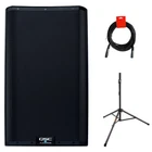Qsc K12.2 Active 12" Powered 2000 Watt Loudspeaker W/ Stand & Xlr Cable New. Price: $949.99.