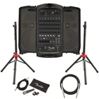 Fender Passport Venue S2 Portable System W/ Microphone, Stands Cable New. Price: $1399.99.