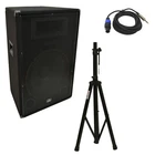 Harmony Audio HA-V15P Dj 15" 900W Pa Speaker Speakon To 1/4" Cables & Stand New. Price: $186.99.