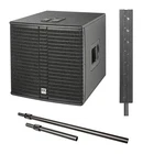 Hk Audio 115 2400W 15" Powered Subwoofer W/ Mid/high Speaker & Stand Kit New. Price: $2927.99.