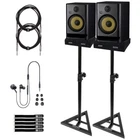 Krk Rokit RP8 G5 8" Studio Monitors 2-PACK With Stands & Cables New. Price: $664.40.