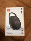 Jbl Clip 5 Black Portable Bluetooth Speaker Waterproof Dustproof Usb-c 7W New. Price: $40.00.