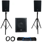 2) Jbl IRX112BT 12" 1300W Powered Pa Speakers W/ BLUETOOTH+15" Subwoofer New. Price: $1332.00.