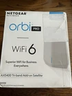 Netgear Orbi Pro AX5400 Tri-band Add-on Satellite Open. Price: $129.00.
