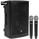 Stagg 12" 150W Bluetooth Battery Powered Active Speaker With Microphone AS12B Us New. Price: $359.99.