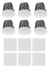 6) Jbl Control 418C/T 8" Commercial 70V In-ceiling Speakers+white Square Grilles New. Price: $1916.96.