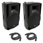 (2) Harmony Audio HA-C12A Pro Dj 12" Powered 800W Pa Speaker & Xlr Cable New. Price: $389.95.