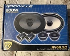 Rockville RV68.2C 6X8/5X7 Component Car Speakers Set 900W/170W - Black New. Price: $46.00.