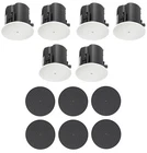 (6) Jbl Control 424C/T 4" Commercial 70V/16-OHM Ceiling Speakers + Black Grilles New. Price: $1397.96.