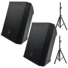 2X Warzone WAP8T 500W Active Pa + Adjustable Stands Bundle. Price: $639.00.