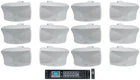 (12) Rockville WET-44 Pro Dual 4" 4-WAY Swivel 70V White Commercial Speakers+amp New. Price: $1134.65.