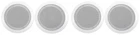 (4) Rockville CC65T White 6.5" Commercial 70V Ceiling Speakers For Restaurant New. Price: $114.90.